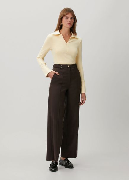 Adam Brown Wool Pants