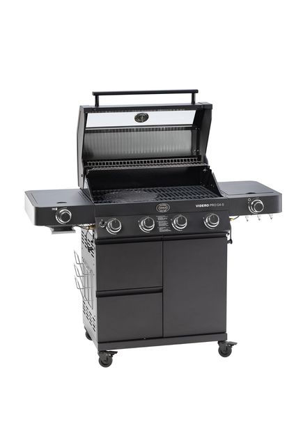 Videro G4-S Vario Vıdero Pro Mat Siyah Gazlı Barbekü İstasyonu