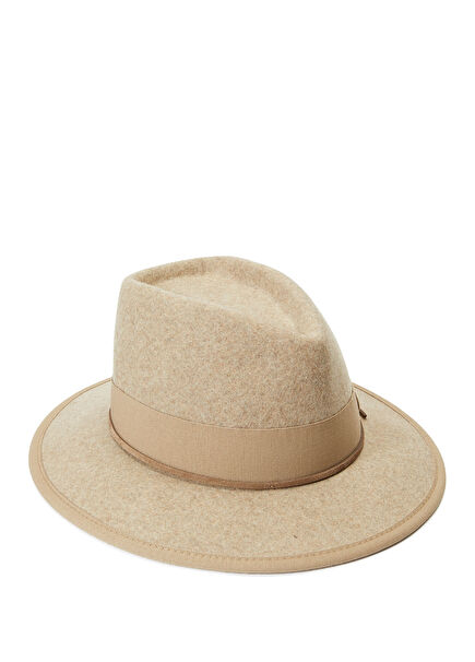 Beige Women's Wool Hat