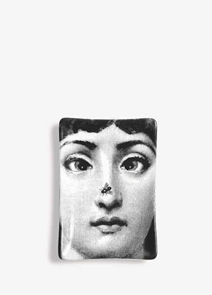 N 363 Siyah Beyaz Porselen Kül Tablası