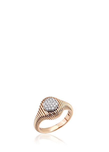 Women's Gold Ring With Diamonds