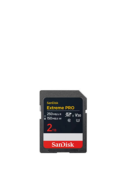 SDSDXXD-2T00-GN4IN Extreme Pro 2TB 250/150MB/s SDXC V30 UHS-I U3 Memory Card