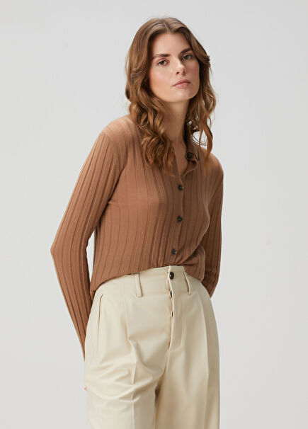 Camel Silk Knitwear