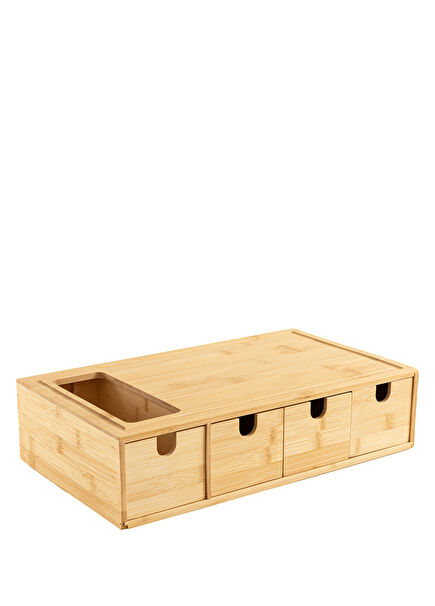 Ravva  Natural Saklama Kutulu Bambu Kesme Tahtası 