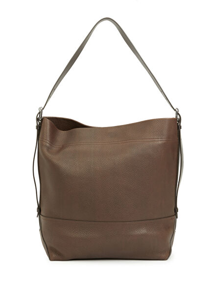 Belted Kahverengi Erkek Deri Çanta