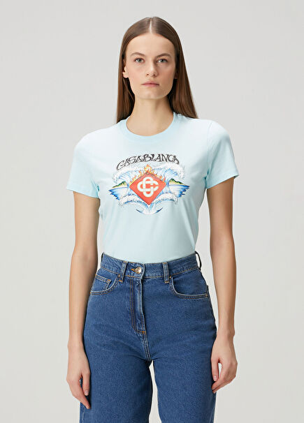 Waves Açık Mavi T-shirt