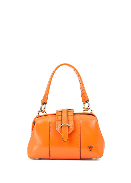 Nubes Mini Orange Women's Leather Bag