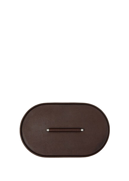 Plato Kahverengi Deri Oval No.04 Düzenleyici Tepsi