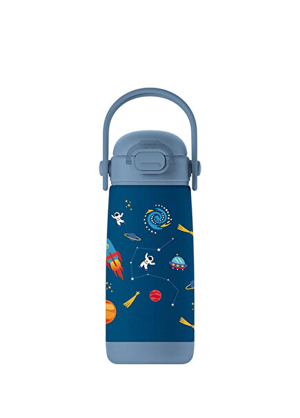 SipSquad Plus Star Explorer Navy Blue Steel Children's Thermos Drinker 480 ml