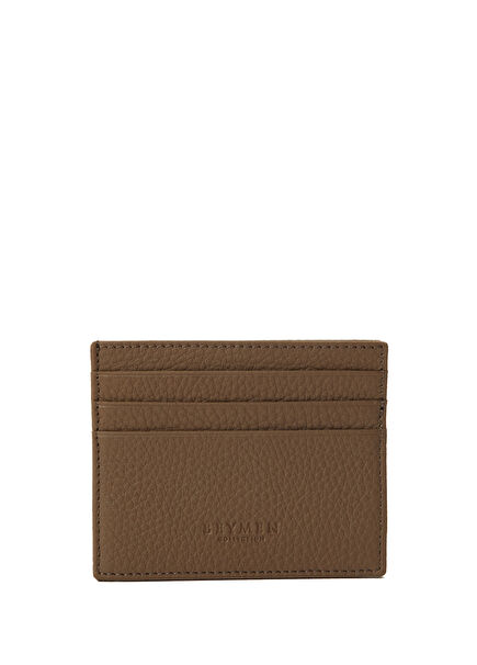 Light Brown Men's Leather Card Holder