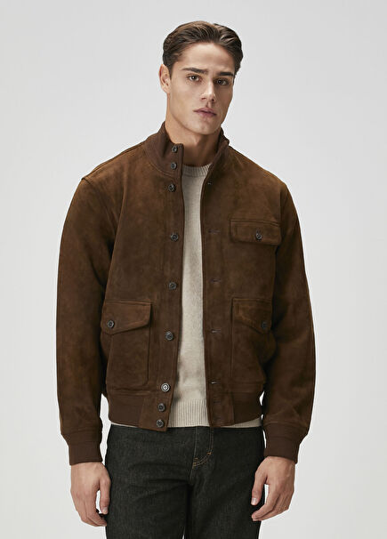 Brown Suede Coat