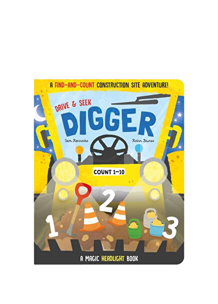 Drive and Seek Digger A Magic Headlight Çocuk Yabancı Dil Aktivite Kitabı
