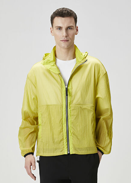 Sarı Kapüşonlu Yağmurluk
