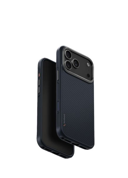 Keva Max iPhone 17 Pro Blue Carbon MagSafe Compatible Phone Case