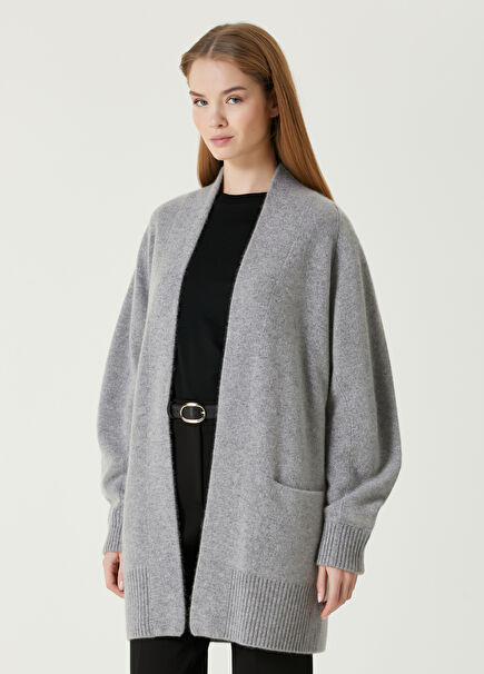 Grey Cashmere Cardigan