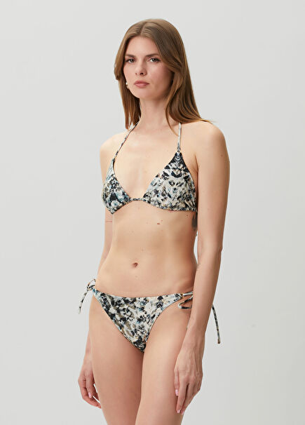 Saph Desenli Bikini Üstü