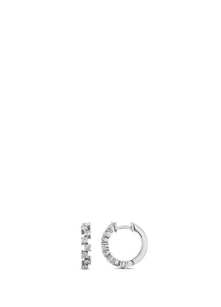 Nira 14 Karat Women's Diamond Hoop Earrings