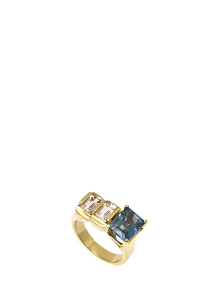 Morganite London Topaz Kadın Altın Yüzük