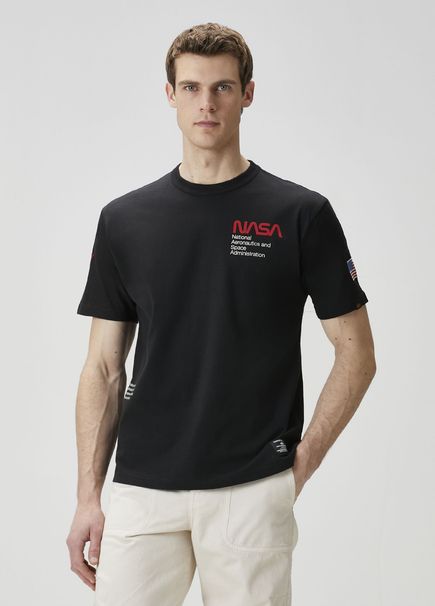 Nasa Worm Black T-Shirt