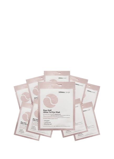 3 Katmanlı Rose Flash Foil Göz Altı Torbalarına Karşı Kağıt Göz Maskesi 10 x 4 gr