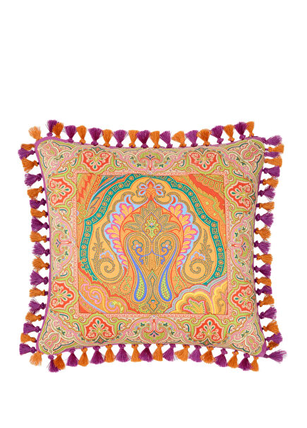 Hoa Çok Renkli 45x45 cm Dekoratif Yastık