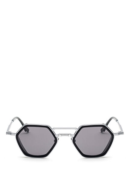 Lambeth Silver Black Titanium Unisex Sunglasses