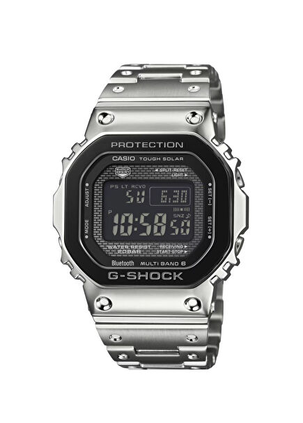 GMW-B5000BT-1DR Full Metal Gri Çelik Erkek Kol Saati