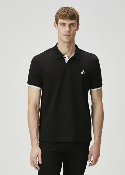 Black Grey Polo T-Shirt