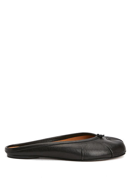Tabi Black Women's Leather Slippers