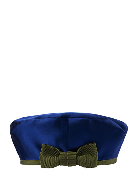 Craving Blue Mavi Tafta Kız Çocuk Beret Şapka