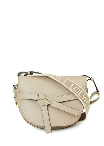 Small Gate Sand Women's Leather Shoulder Bag