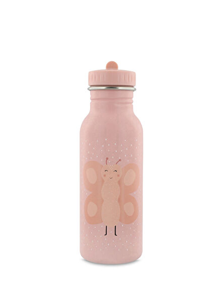 Mrs. Butterfly Pembe Çelik Unisex Çocuk Matara 500 ml 