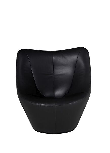 Anda Anthracite Siyah Deri Tekli Koltuk