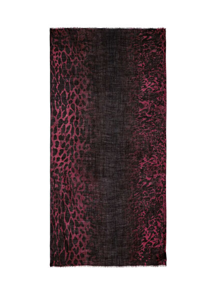 Judy Leopard Printed Women's Wool Shawl