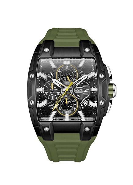 HNG1161.655 Green Silicone Men's Watch