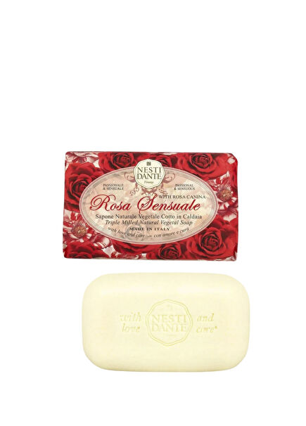Le Rose Sensuale Red Rose Water and Scented Moisturizing Vegan Care Soap 150 g