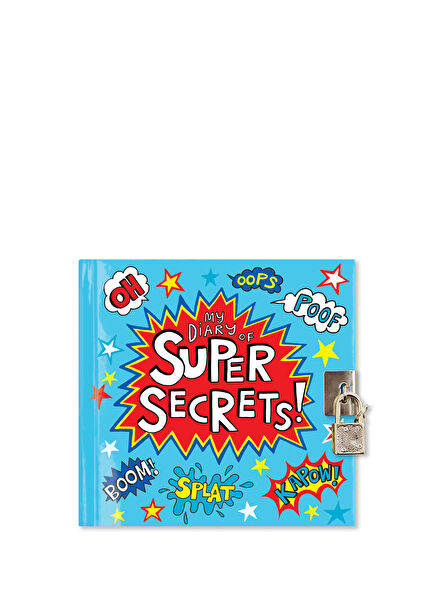 Super Hero Locked Diary