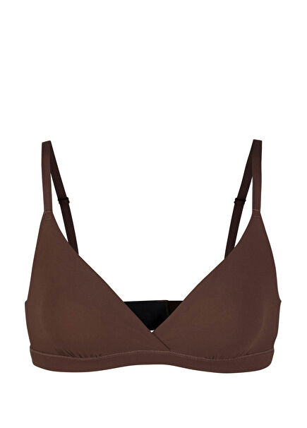 Crossover Dark Brown Bralette