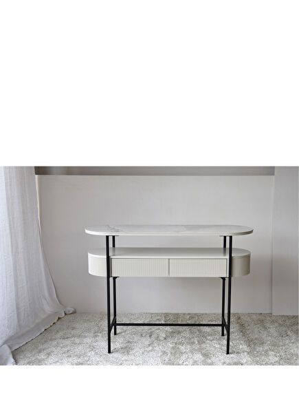 Mermer Desenli Seramik Konsol