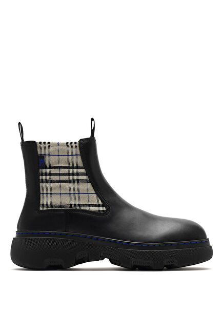 Leather Creeper Low Chelsea Black Women's Boots