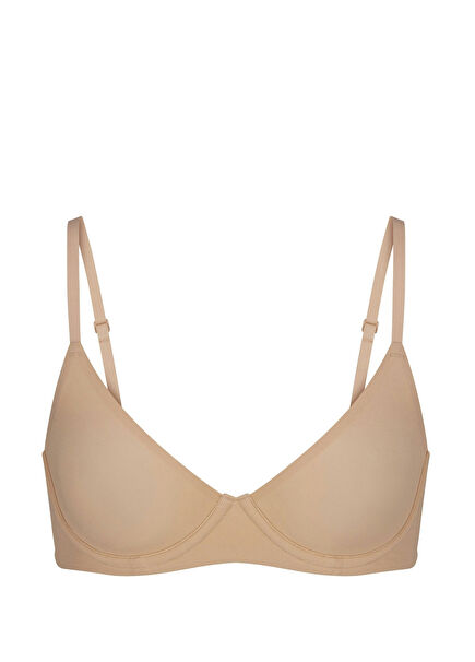 Unlined Demi Koyu Bej Sütyen