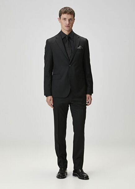 Drop 7 Siyah Yün Takım Elbise