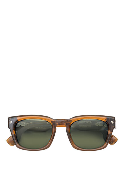 Clarity 22 Ayar Altın Kahverengi Asetat Unisex Güneş Gözlüğü