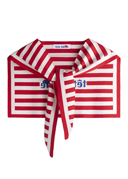 Morgan Sailor Red And White Striped Women's Scarf