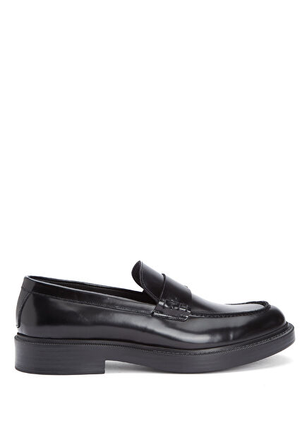 Black Men's Leather Loafer