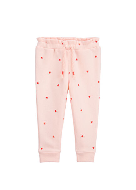 Ruffled Hem Detailed Girl Baby Pants