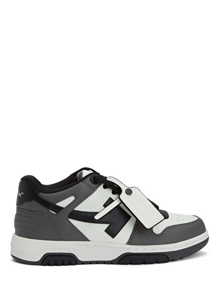 Out Of Office Siyah Gri Kadın Deri Sneaker
