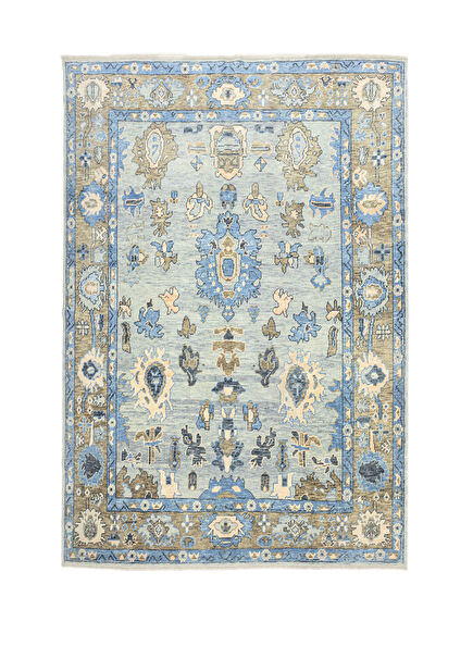 Maise Hand Woven Wool Uşak Rug 254 x 290 cm