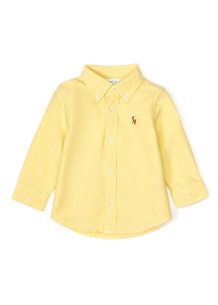Sarı Erkek Bebek Gömlek