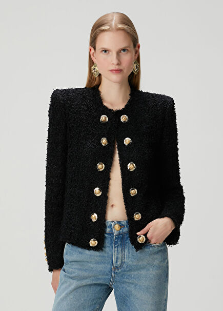 Siyah Tweed Ceket